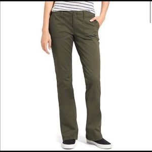 Athleta Forest Green Cotton Boulder Pant Sz 4